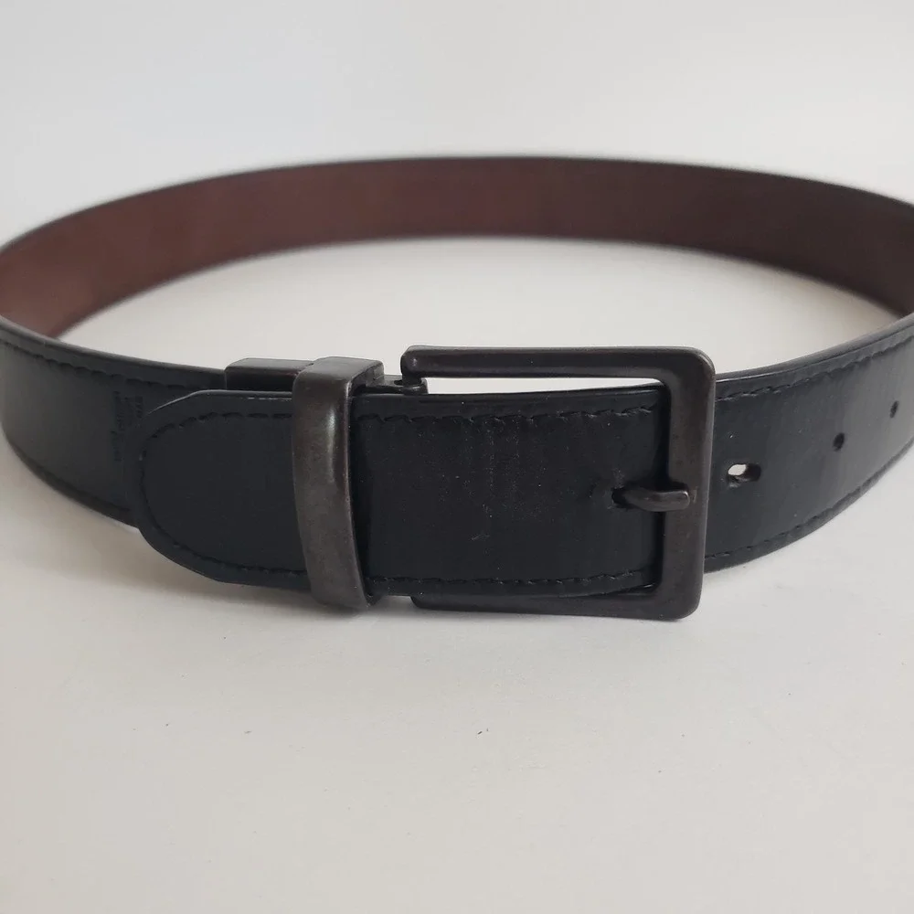 Levi's Men's Reversible Faux Leather‎ Belt Brown/Black Size S (30-32) 1.5